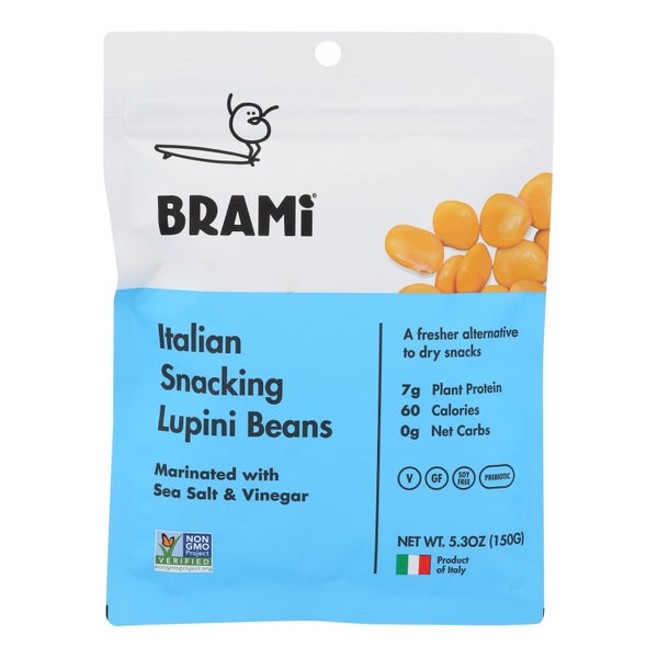 8-PACK OF Bean Lupini Sea Salt Brami 5.3 oz