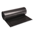 100-PACK OF Trash Liner Boardwalk X7658XKKR01 38" x 58" 60 Gallon Recycled Low-Density Polyethylene Trash Bags - Black (100 Count)