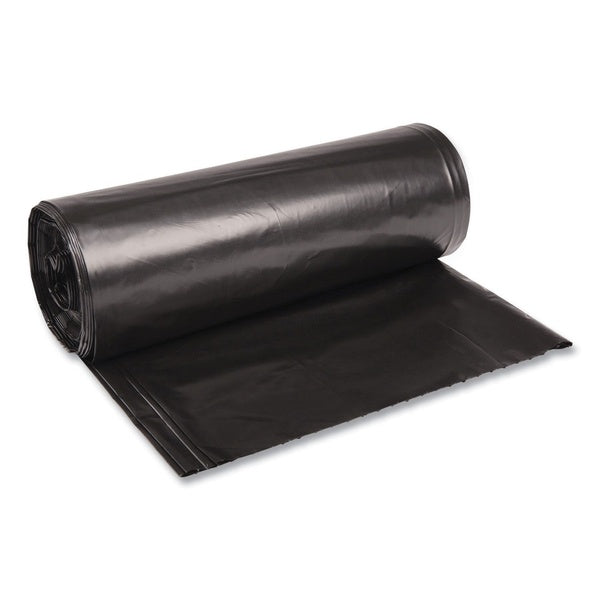 100-PACK OF Trash Liner Boardwalk X7658XKKR01 38" x 58" 60 Gallon Recycled Low-Density Polyethylene Trash Bags - Black (100 Count)