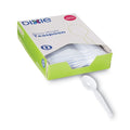 100-PACK OF Cutlery Plastic Dixie TH207 Heavyweight Plastic Teaspoons - Elegant White Cutlery (100 Count Box)