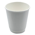 500-PACK OF Cup Paper Boardwalk BWKDW10HCUP 10 oz Double-Walled Paper Hot Cups - White (500 Count) for Coffee, Tea, and Hot Beverages