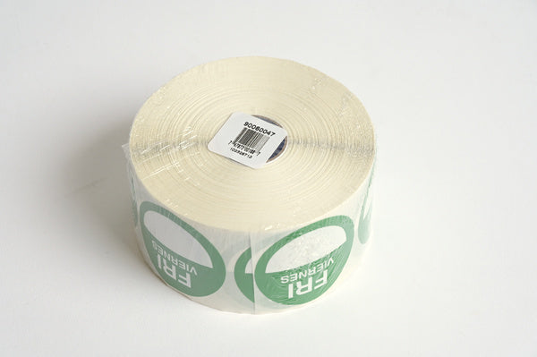 1000CT-PACK OF LABEL ROLL PERM RND CLD FRI 2"