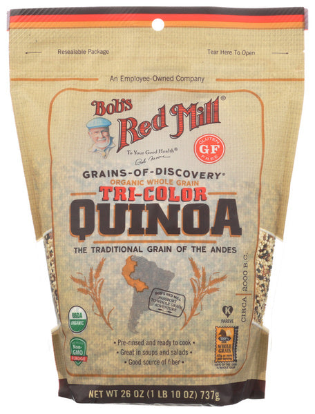 4-PACK OF Quinoa Grn Tri Color Org Bobs Red Mill 26 oz
