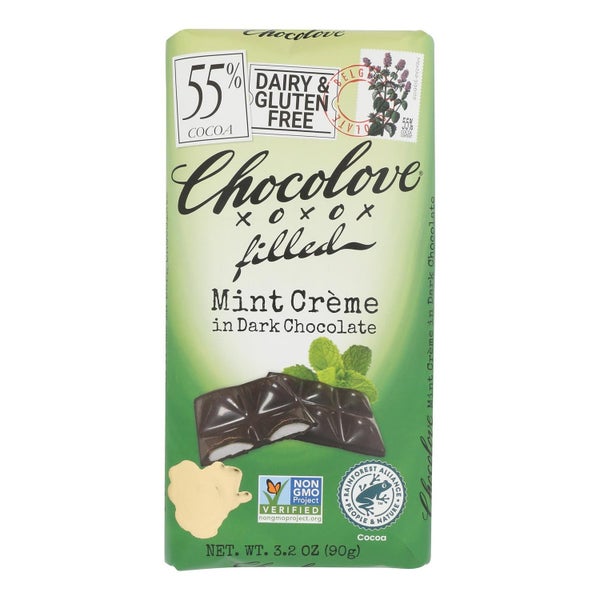 10-PACK OF CHOCOLATE BAR MINT CREAM FILLED