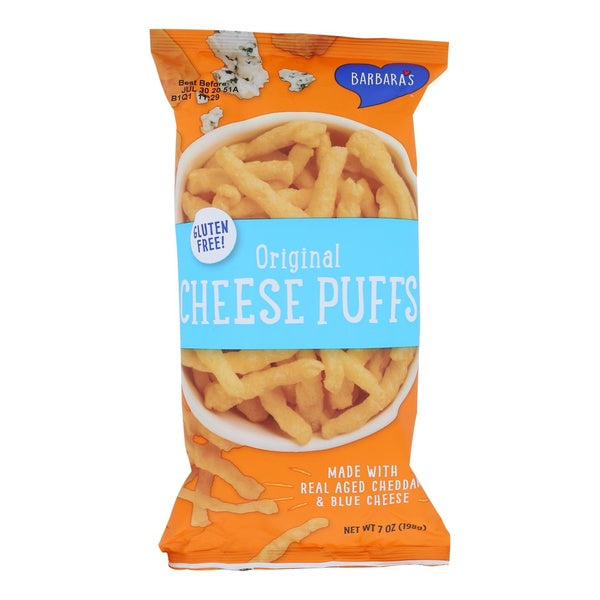 12-PACK OF Snack Puff Original Baked Cheese Barbara's Bakery 7 oz