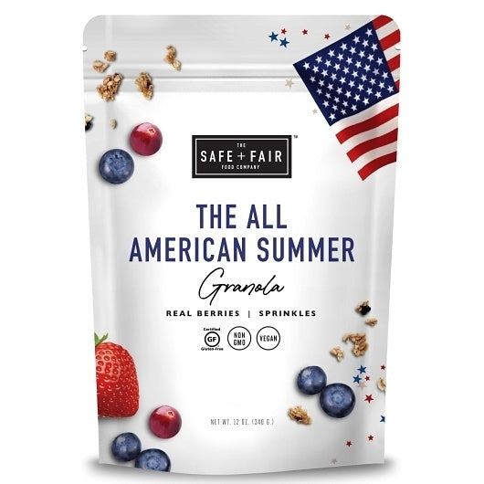 6-PACK OF All American Summer Mixed Berry Granola Safe And Fair Grocery, 6 - 12 Oz