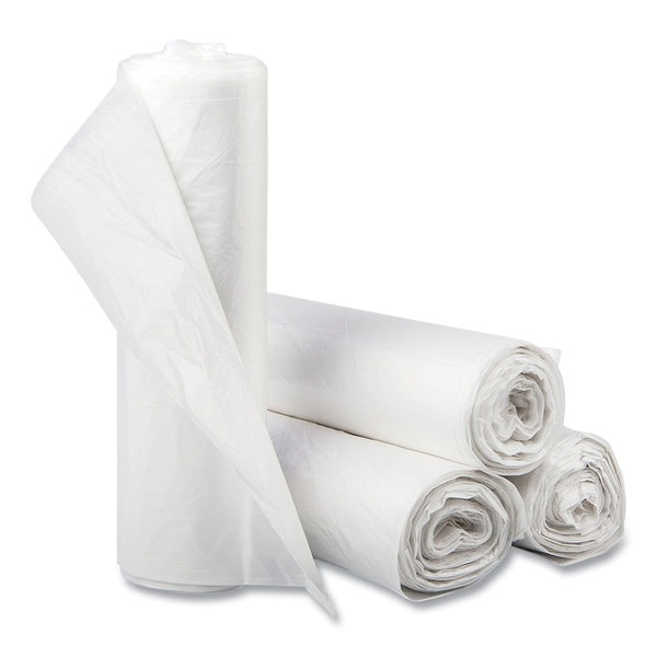 200-PACK OF Liner Trash Inteplast Group 60 Gallon High-Density Commercial Can Liners - 16 Micron, 43" x 48", Natural Color (200 Liners per Carton)
