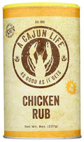 6-PACK OF SEASONING CAJUN CHICKEN RUB 8 OUNCE - CASE OF 6