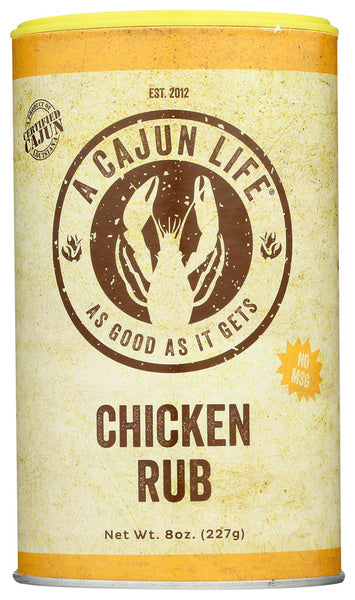 6-PACK OF SEASONING CAJUN CHICKEN RUB 8 OUNCE - CASE OF 6