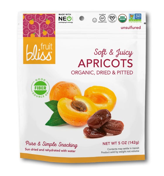6-PACK OF Apricots Organic Soft & Juicy, Fruit Bliss