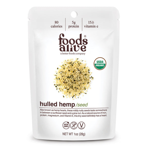24-PACK OF Seeds Hemp, Hulled, Foods Alive