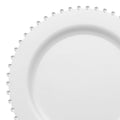 12-PACK OF Plate White 7" Salad Pearl String