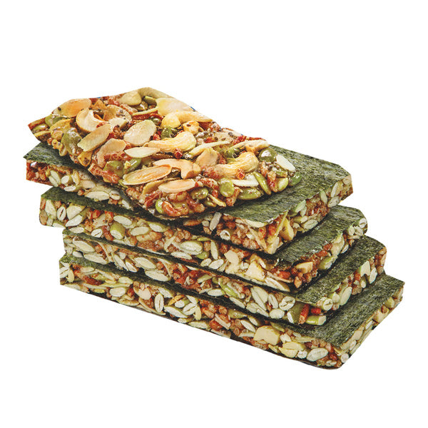 16-PACK OF Seaweed Nori Crunchy With Nuts 24/16 Bars