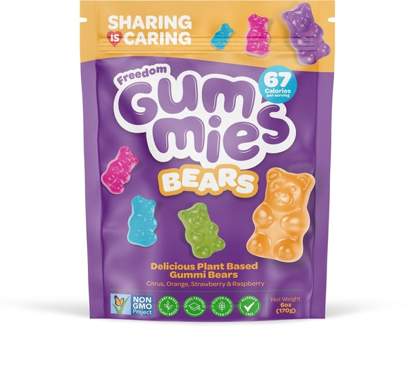 10-PACK OF Candy Gummy Bears Freedom Gummies Bears, LBB Imports