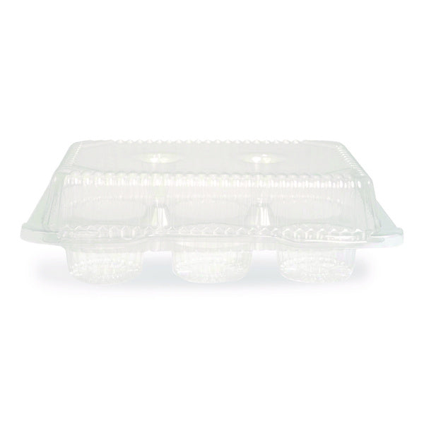 250-PACK OF Plastifar 18200 Bakery Containers, Muffin/Cupcake, 7.25 x 9.88 x 3.13, Clear, 250/Carton