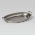 1 EA-PACK OF PAN STNLS SRVNG OVL 128OZ