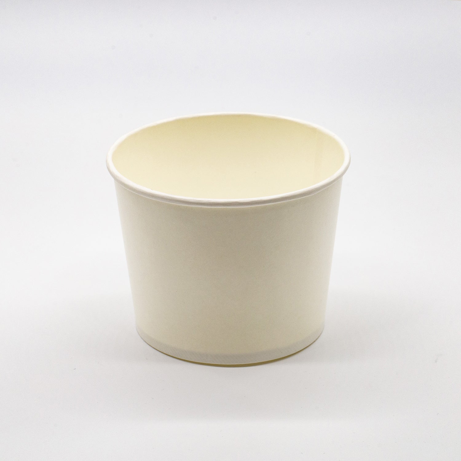50-PACK OF Cup Paper 32oz/1000ml White Kraft Paper Cup 600 counts