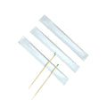12-PACK OF Toothpick Mint Paper Wrapped Bamboo Disposable 2.5“