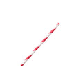2000-PACK OF Straw UnWrp Karat Earth 5.25" Stir Paper Straw(5mm) Unwrapped, Red Spiral - 2,000 pcs