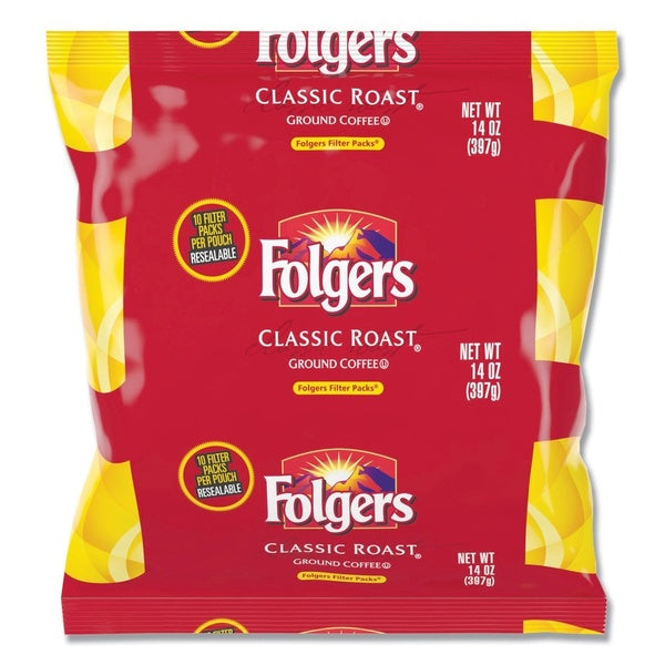 40-PACK OF Coffee Fltr Folgers Classic Roast Coffee Filter Packs - 1.4 oz (40 Count) - Convenient and Hassle-Free Brewing