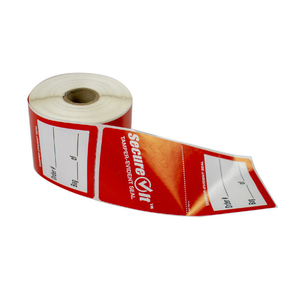 250CT-PACK OF LABEL ROLL 2.5X6 SECURE IT RED