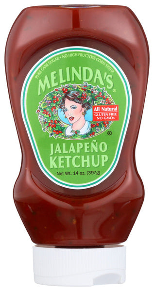 6-PACK OF Ketchup Jalapeno Melindas 14 oz