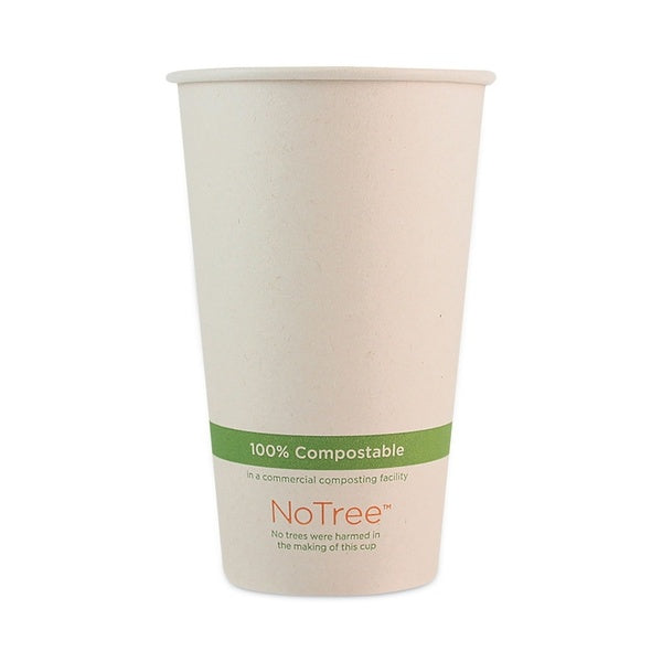 1000-PACK OF Cup Paper Eco-Friendly World Centric CUSU16 16 oz NoTree Paper Hot Cups - Natural, 1000 Count