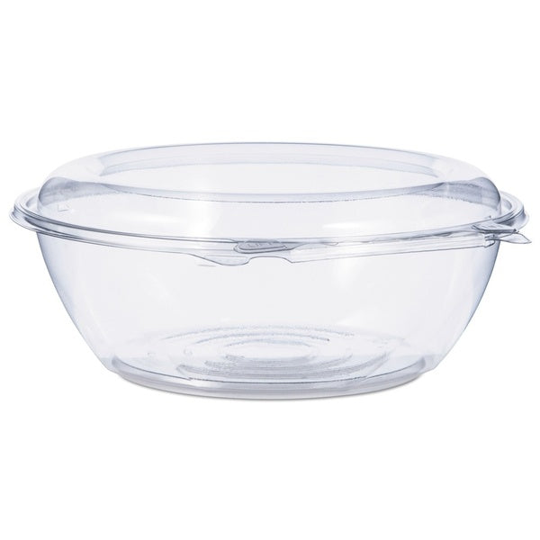 100-PACK OF Bowl Plastic Dart CTR48BD 48 oz Tamper-Resistant Plastic Bowls with Dome Lid - Clear, 8.9 in. Diameter x 3.4 in. Height - 100 Count Carton