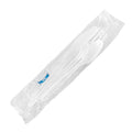 250-PACK OF Kit Cutlery Karat 250 sets PS Plastic Heavy Weight Cutlery Kits with Salt and Pepper, White