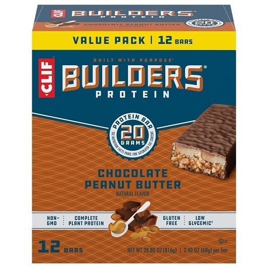 48-PACK OF Chocolate Peanut Butter Protein Bar Builders, 4 - 12 - 2.4 Oz
