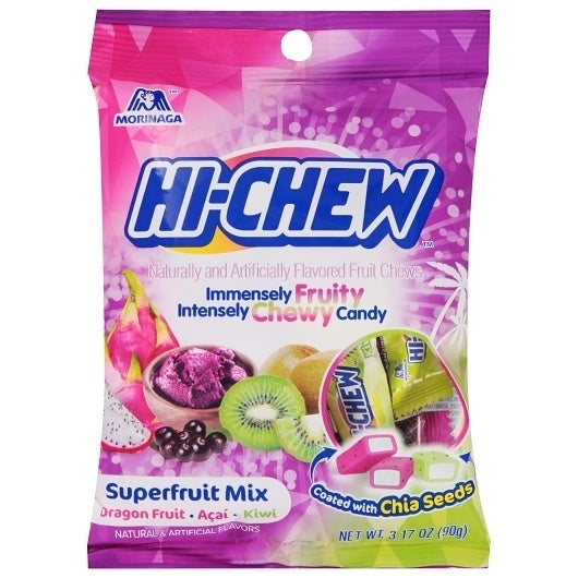 6-PACK OF Bag Superfruit Mix Candy Peg Bag Hi-Chew, 6 - 3.17 Oz