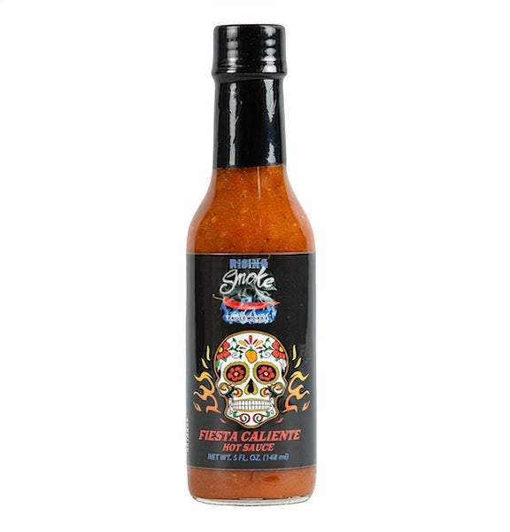 12-PACK OF Sauce Hot Fiesta Caliente, Rising Smoke Sauceworks