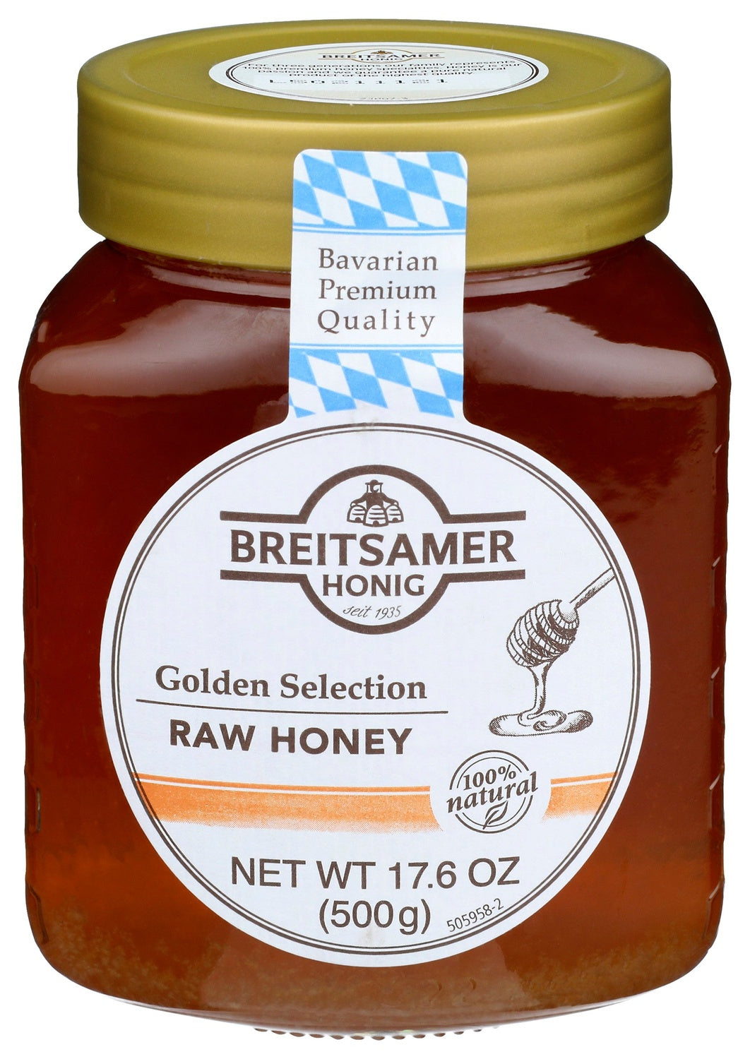 6-PACK OF HONEY RAW GOLDEN SELECTION
