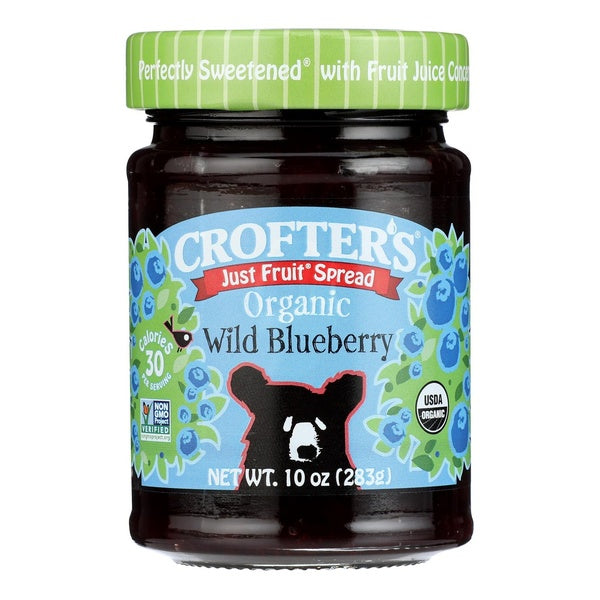 6-PACK OF FRUIT SPREAD WILD BLUEBERRY 10 OUNCE - CASE OF 6
