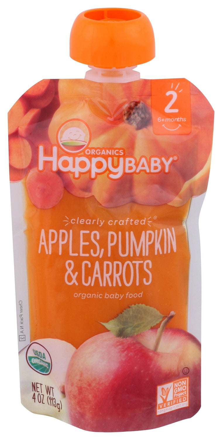 16-PACK OF FOOD BABY APPLES, PUMPKIN & CARROT