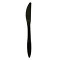 1000-PACK OF Durable Boardwalk Mediumweight Polypropylene Plastic Knife Cutlery - Black - 1000 Count for Events and Gatherings