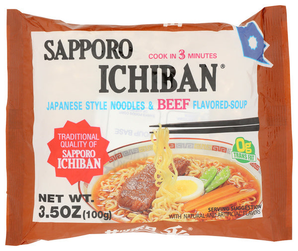 24-PACK OF NOODLE RAMEN BEEF 3.5 OUNCE - CASE OF 24
