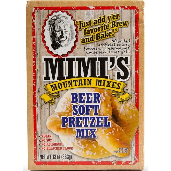 6-PACK OF Baking Mix, BEER SOFT PRETZEL, Mimi's Mountain Mixes