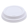 1000-PACK OF Lid Plastic Boardwalk BWKDEERHLIDW Deerfield White Plastic Lids for 10 to 16 oz Hot Cups - Bulk