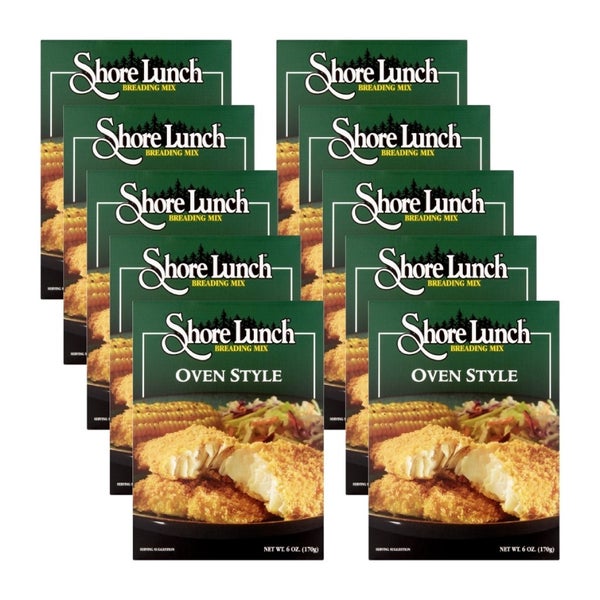 10-PACK OF Breading Mix Oven Style Shore Lunch 6 oz