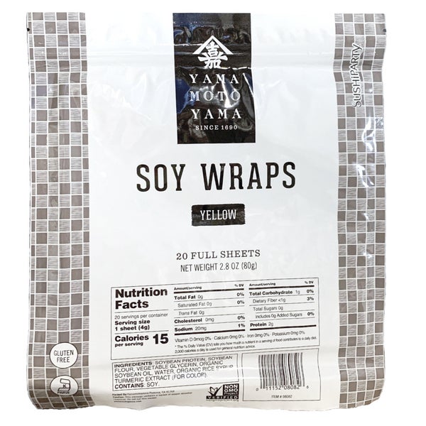 20 CT-PACK OF WRAP SOY TUMERIC YEL