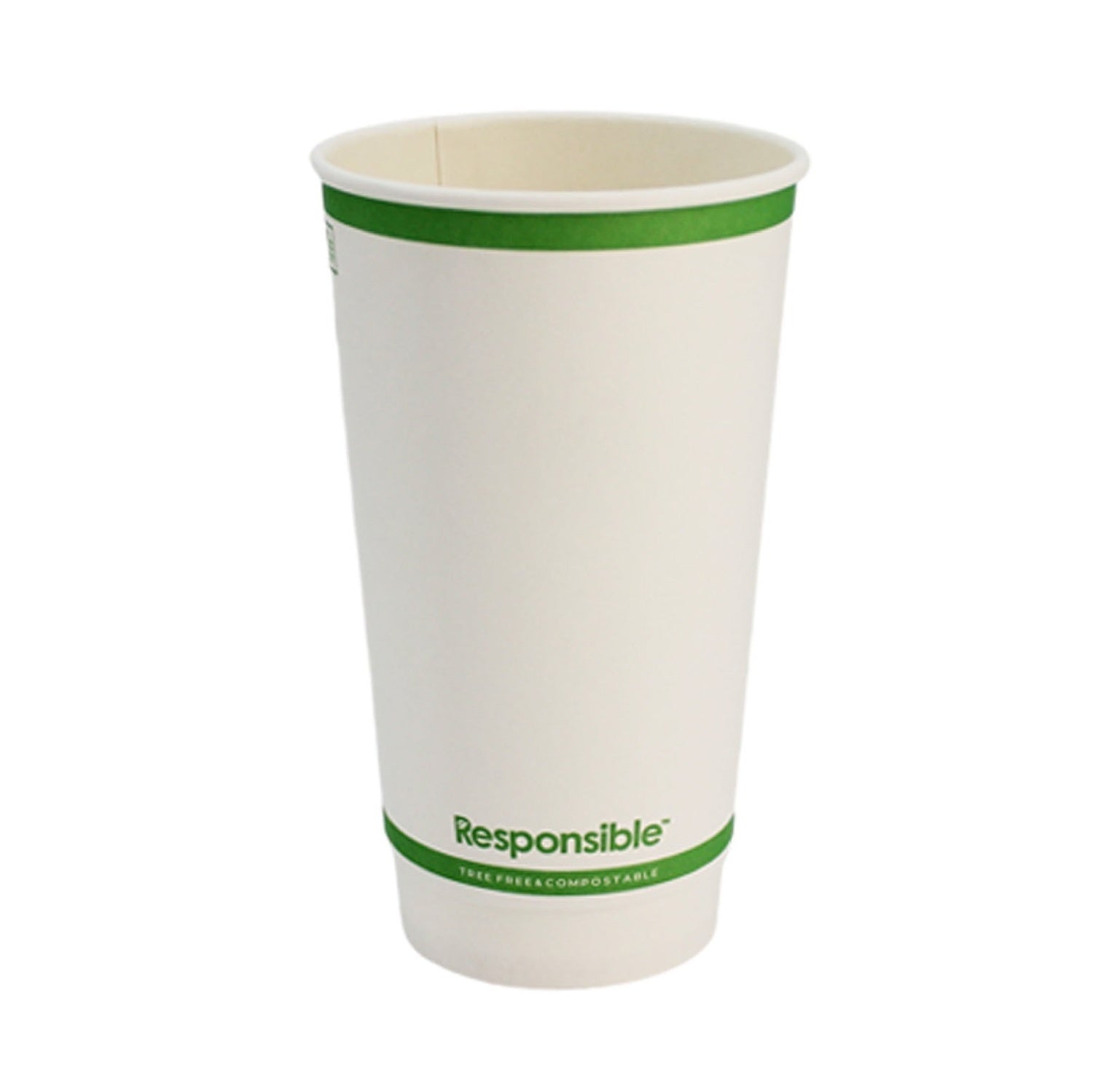 500-PACK OF CUP HOT COMPOSTABLE PAPER SQUAT SMOOTH INSULATED 20 OZ DISPOSABLE