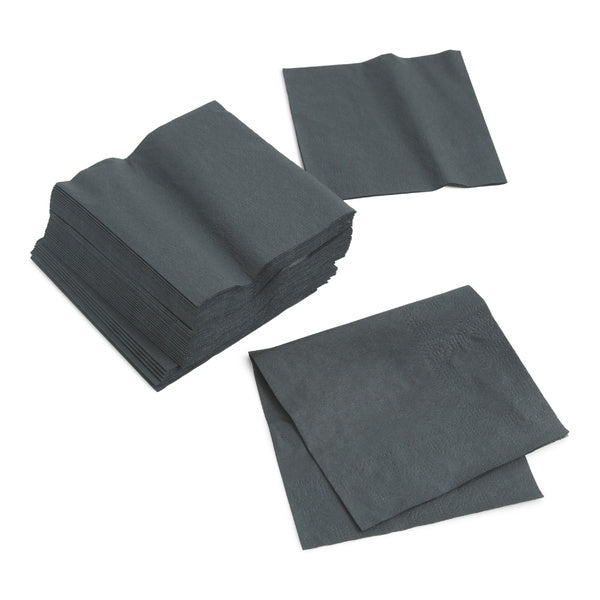 4-PACK OF NAPKIN BEV 9.5X9.5 2PLY BLACK