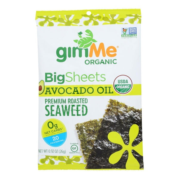 10-PACK OF Seaweed Dried Avocado Oil Organic Gimme Seaweed .92 oz
