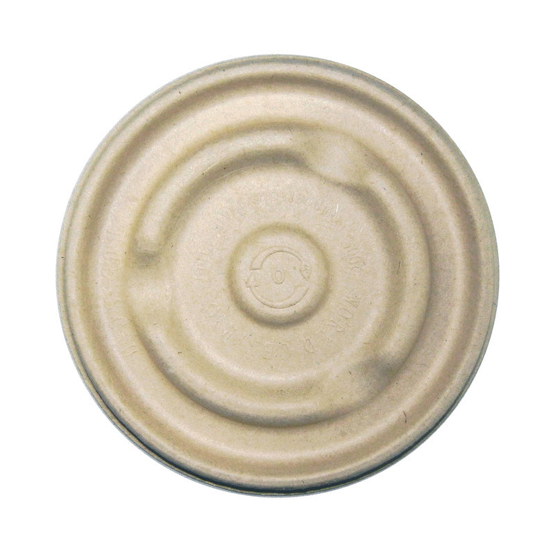 500-PACK OF Bowl Lids Compostable Fiber Lids for World Centric 8 & 16 oz Bowls | 500 count