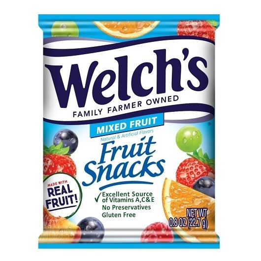 80-PACK OF Mixed Fruit Fruit Snacks Promotion In Motion, 8 - 10 - 0.8 Oz