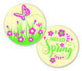 120-PACK OF Chocolate White Hello Spring Accent Set 120 Ct