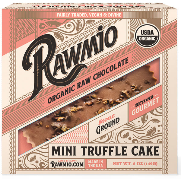 45-PACK OF Cake Flourless Raw Chocolate Mini Truffle Cake - 1 case