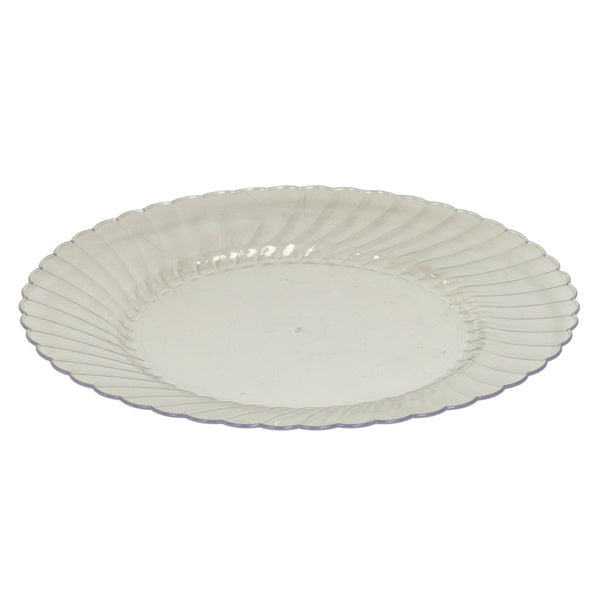 8-PACK OF PLATE PLAS CLR 10.25" RGD CLSR