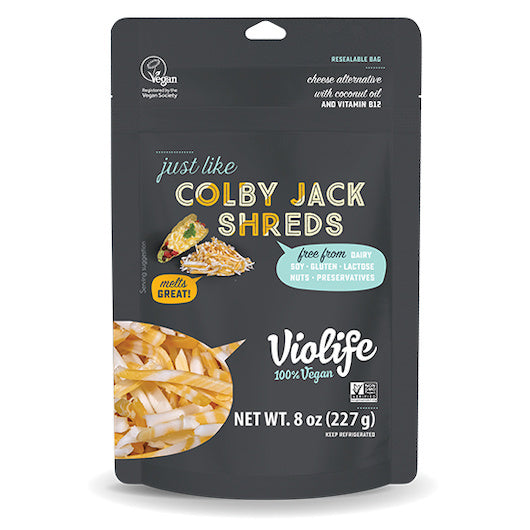 8-PACK OF Vegan Colby Jack Shreds Violife (Vegan), 8 - 227 Gr